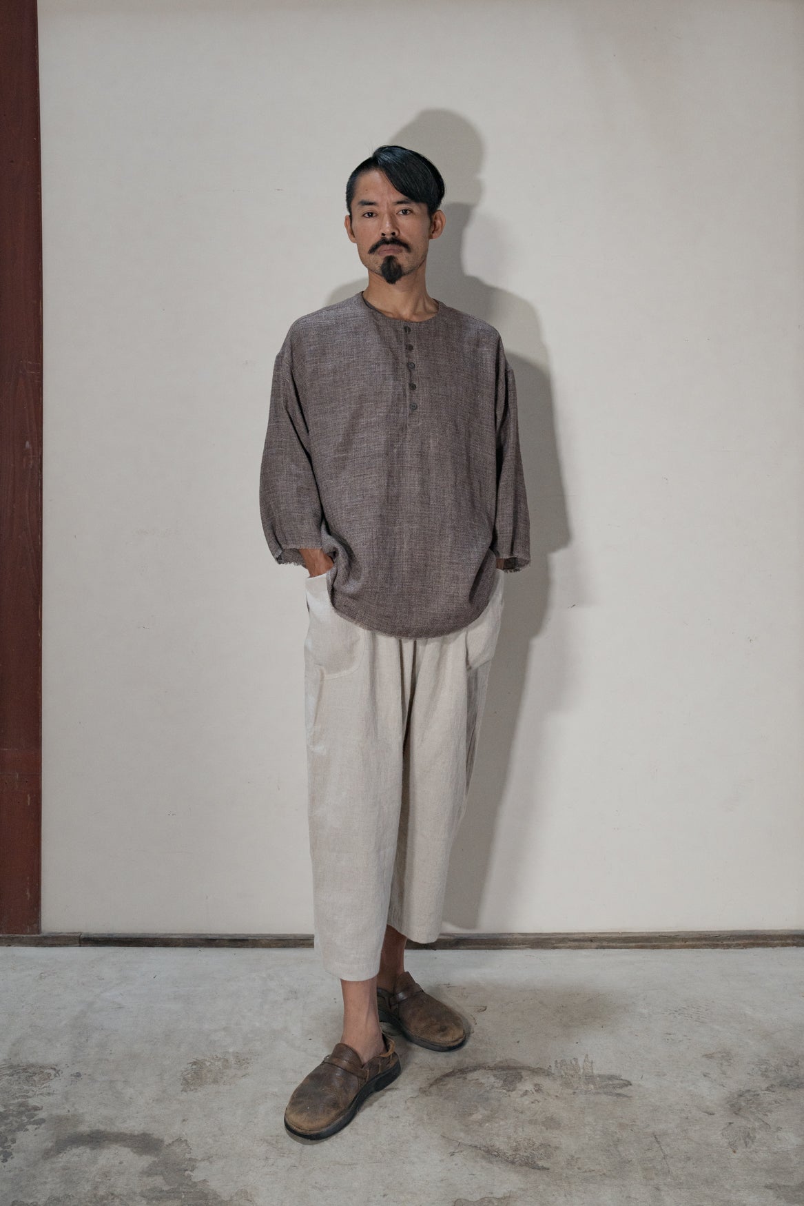 Linen Silk Chambray Pullover