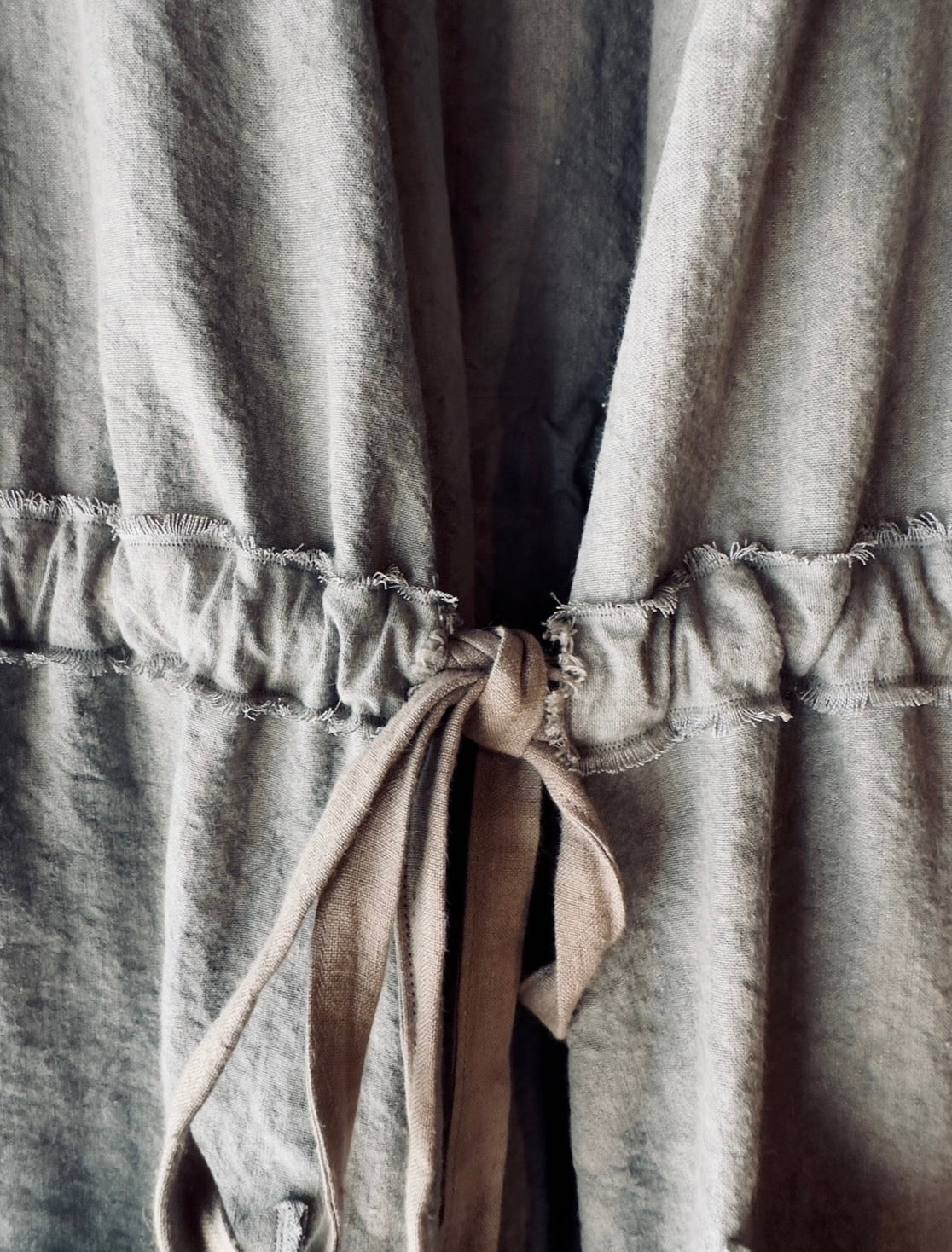 High-density Japanese paper linen long vest