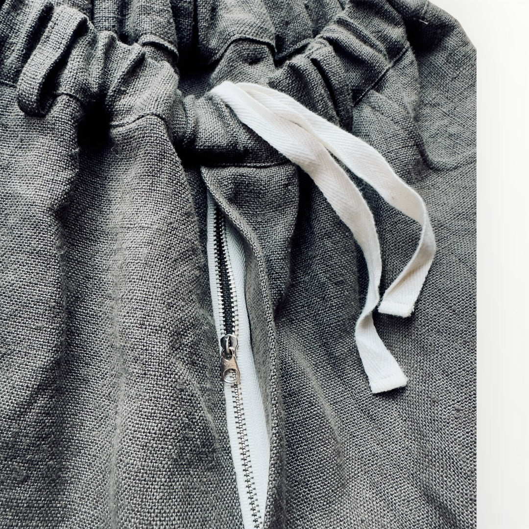 8 linen straight pants