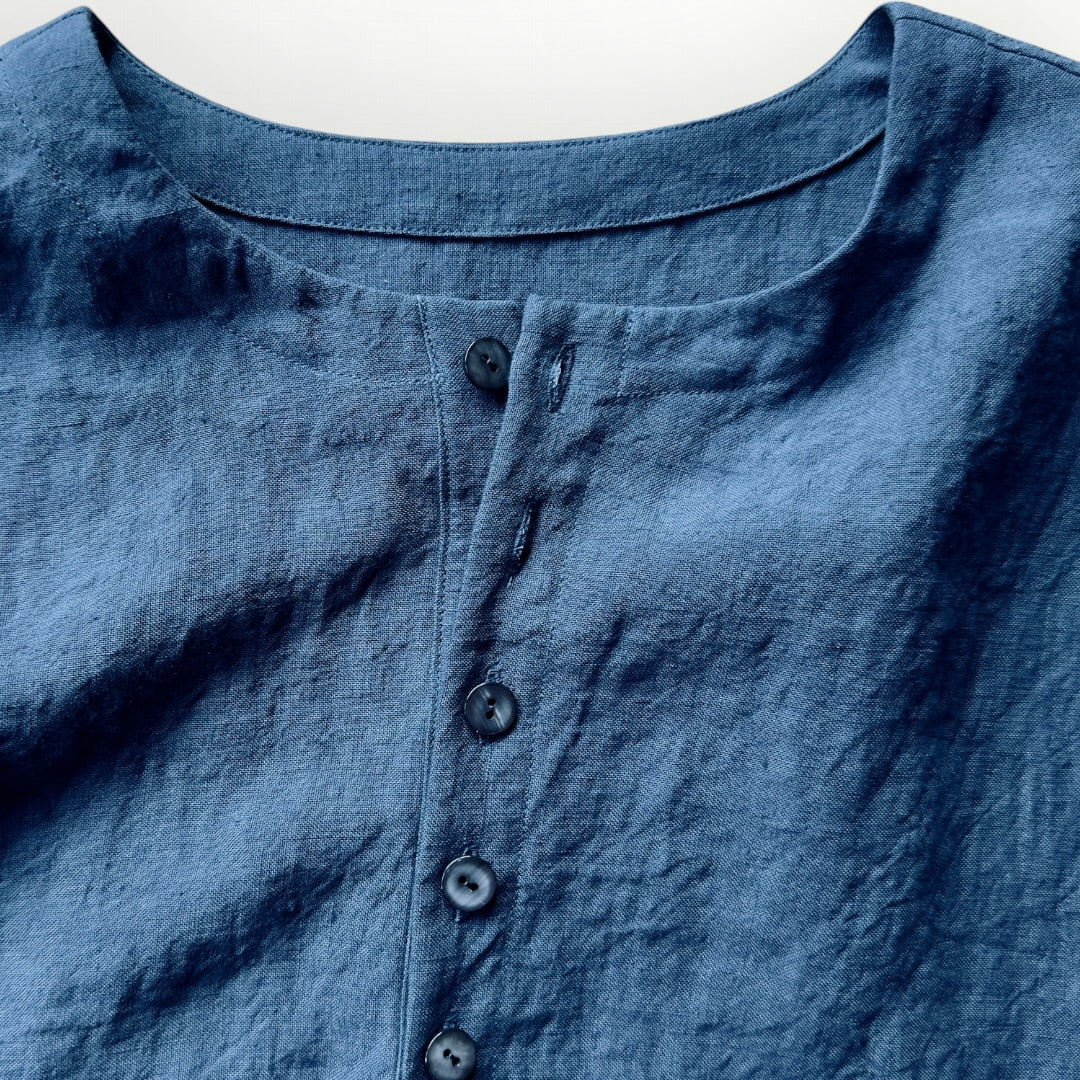Sun-dried linen pullover