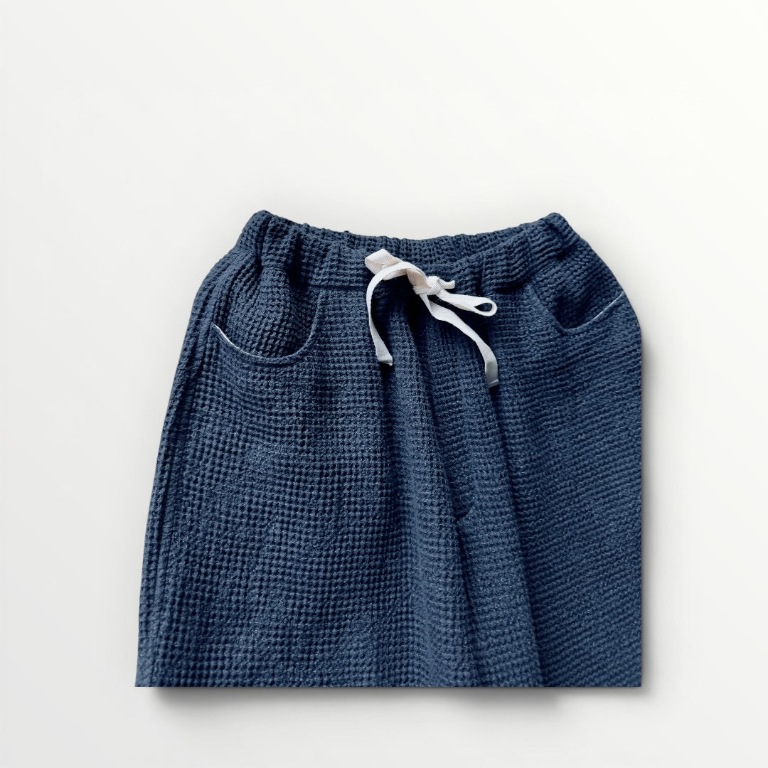 Beehive weave linen pants