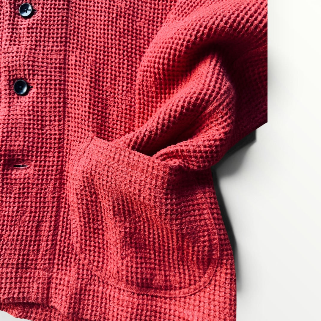 Beehive Weave Linen Stand Jacket