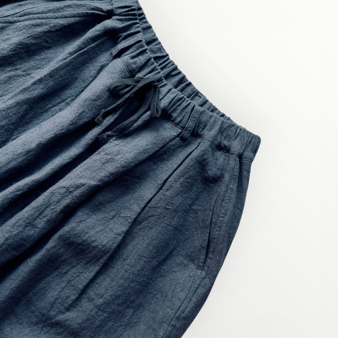 Ramie linen hakama pants