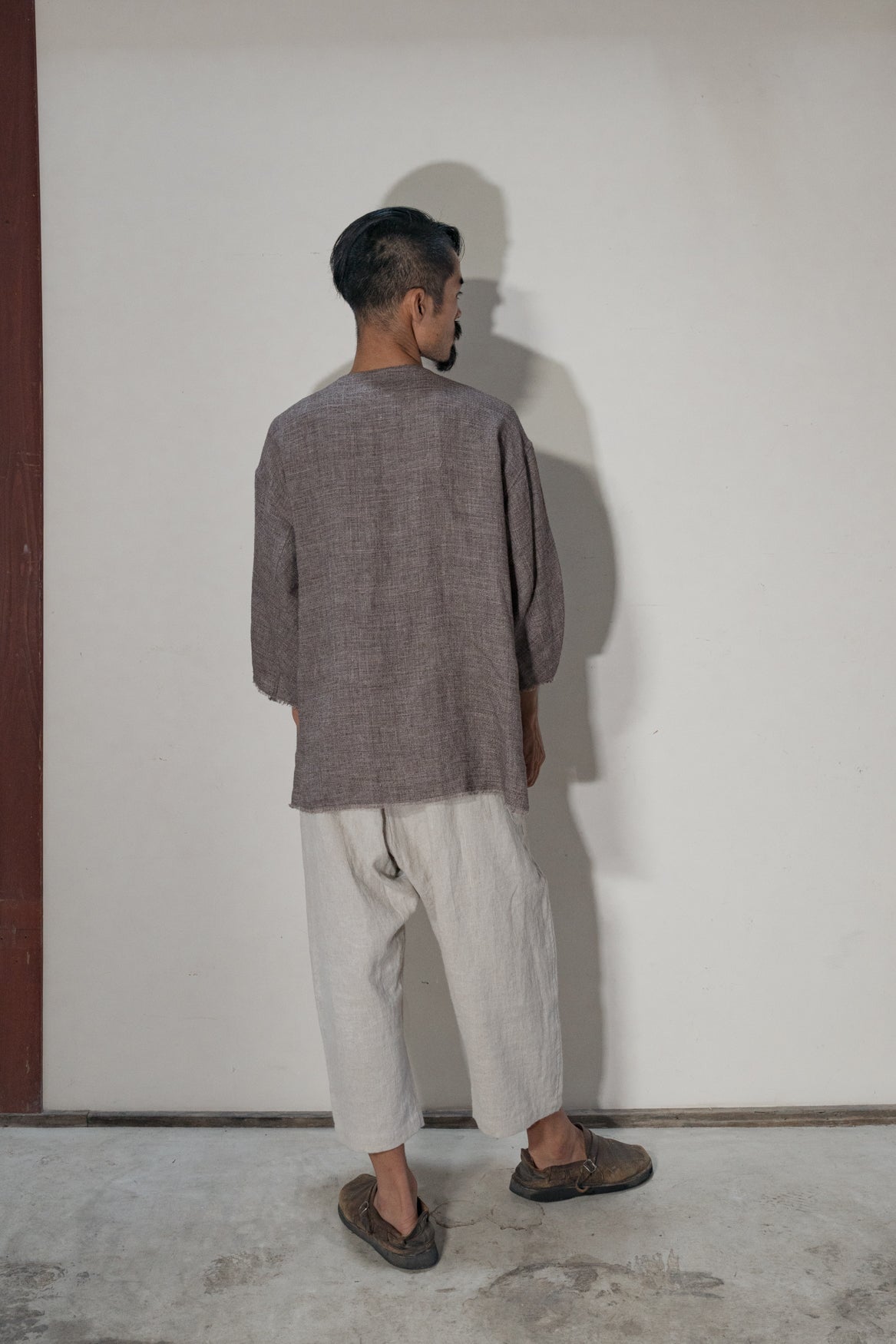 Linen Silk Chambray Pullover