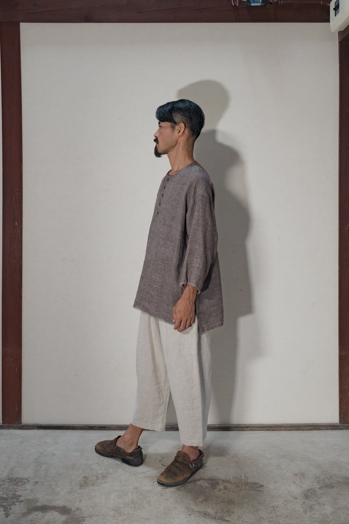 Linen Silk Chambray Pullover