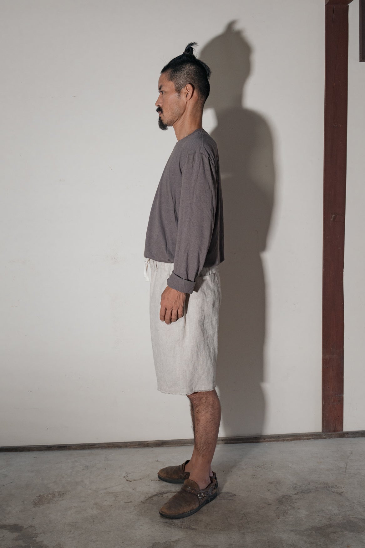 Cotton Linen Long T-Shirt