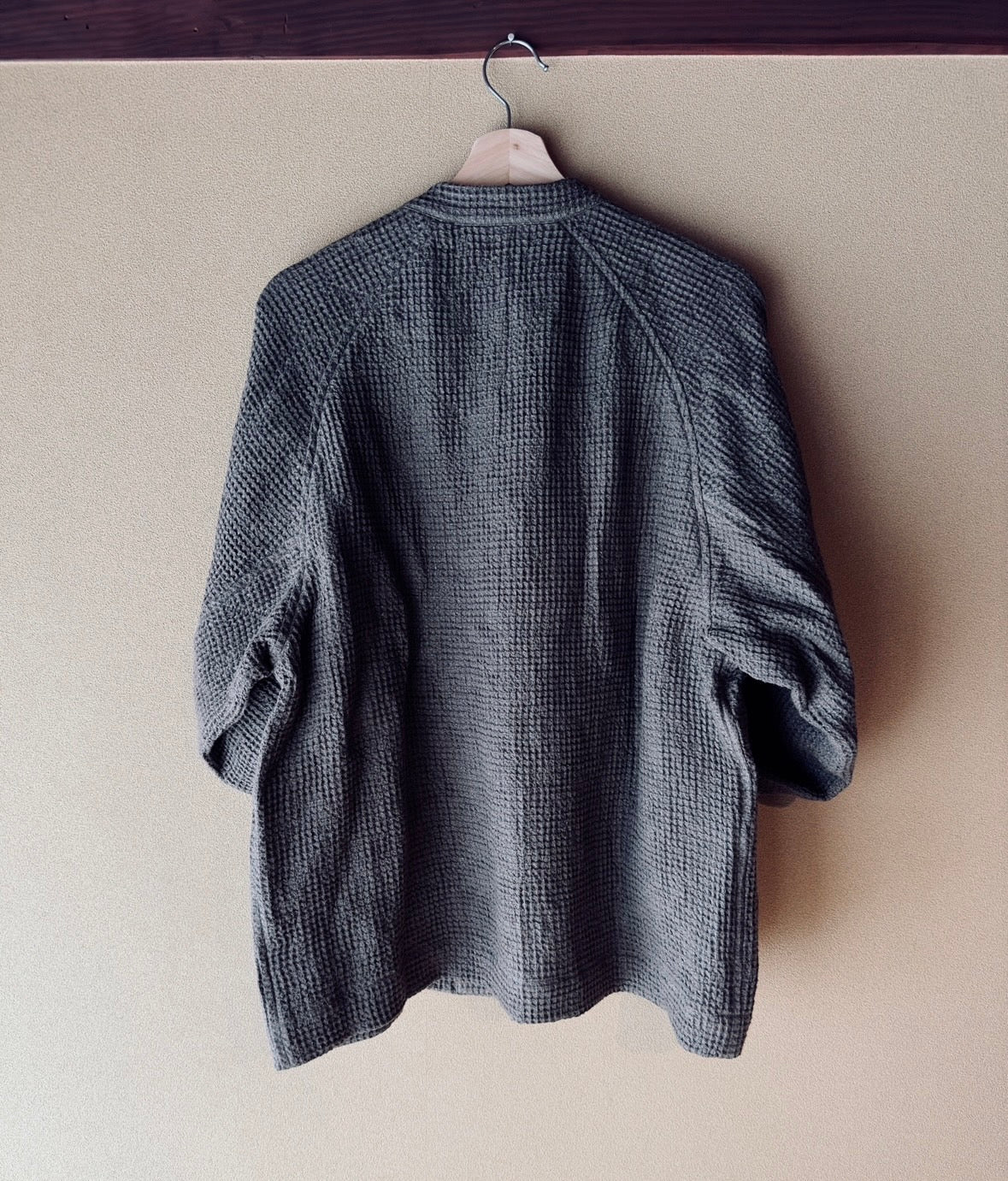 Beehive Weave Linen Stand Jacket