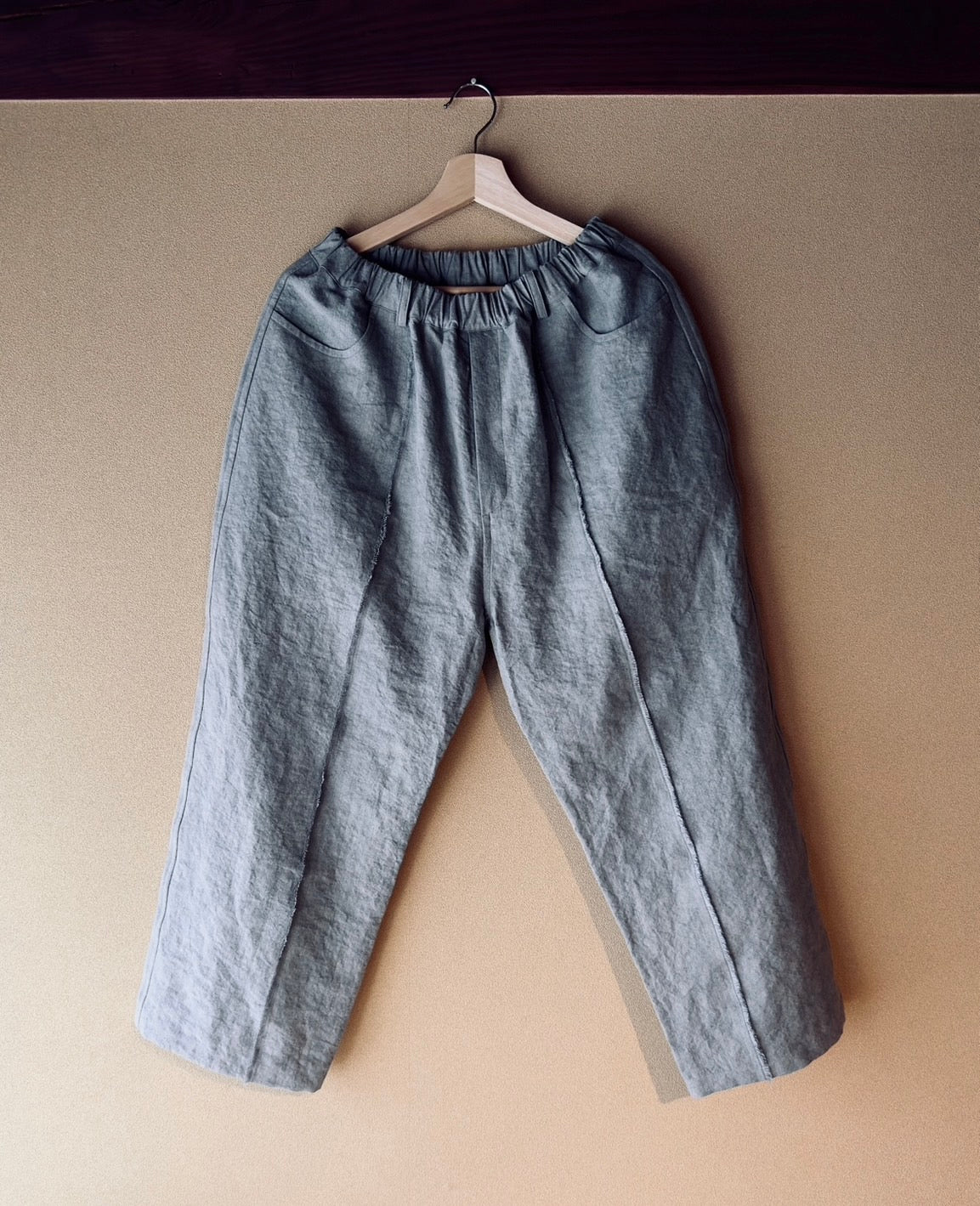 High-density Japanese paper linen pants