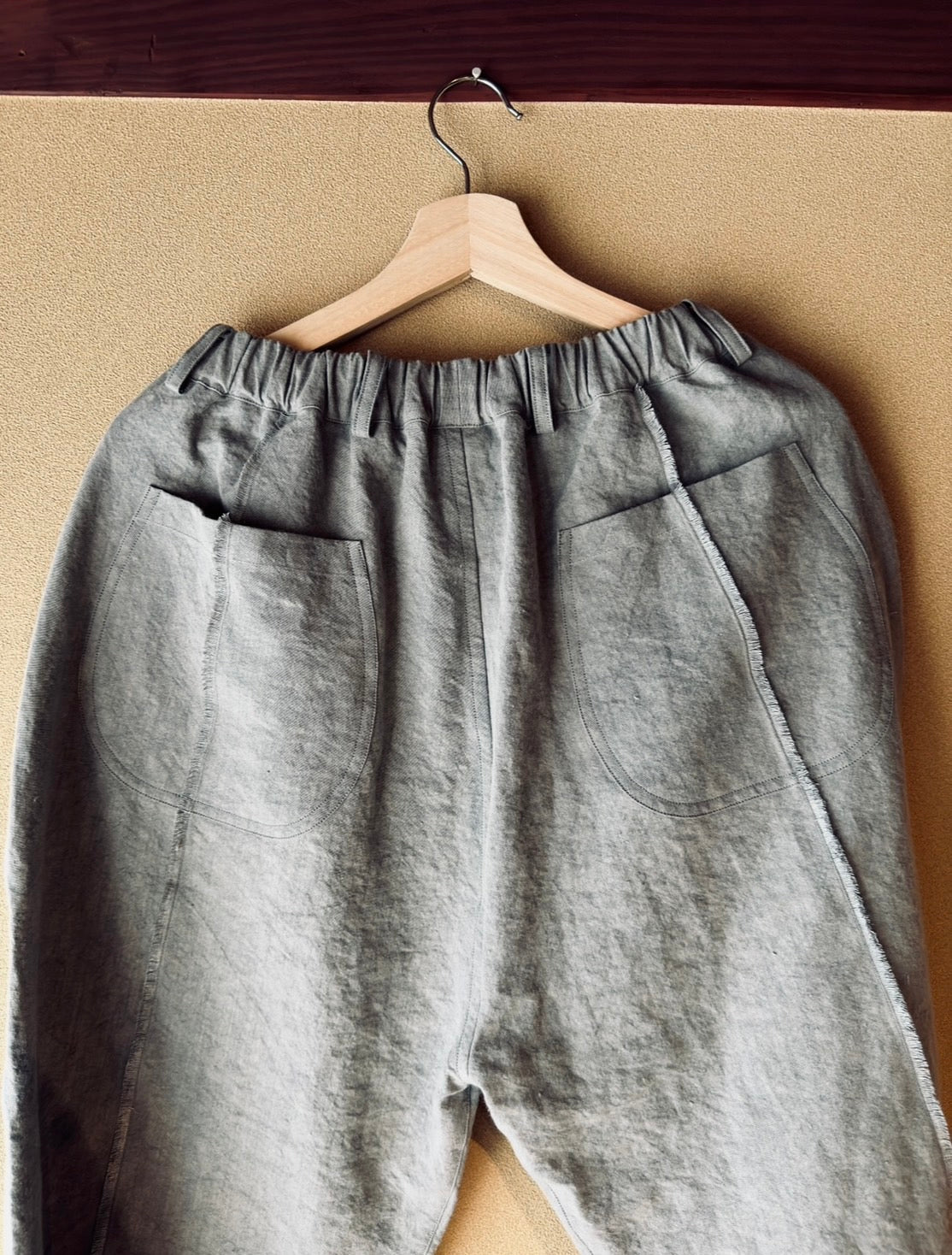 High-density Japanese paper linen pants