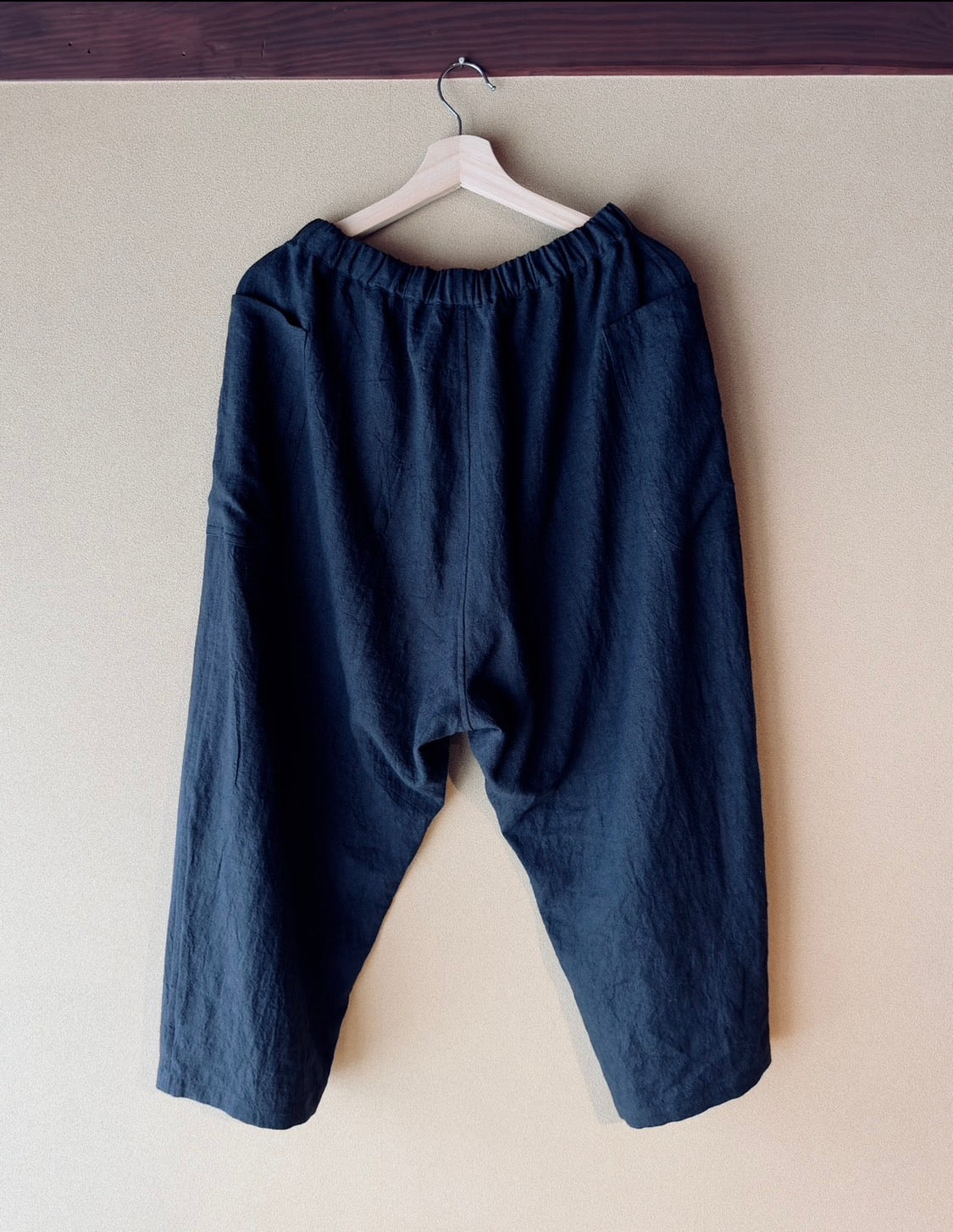 ramie linen crop pants