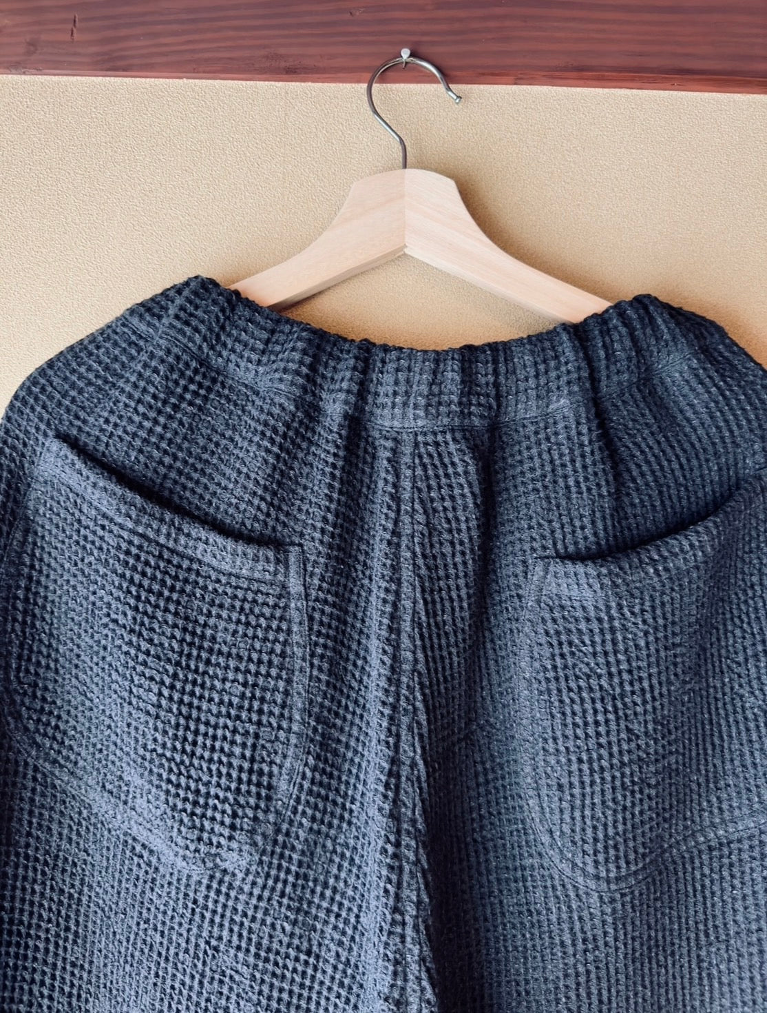 Beehive weave linen pants