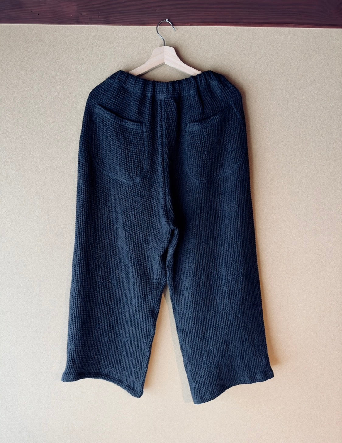 Beehive weave linen pants