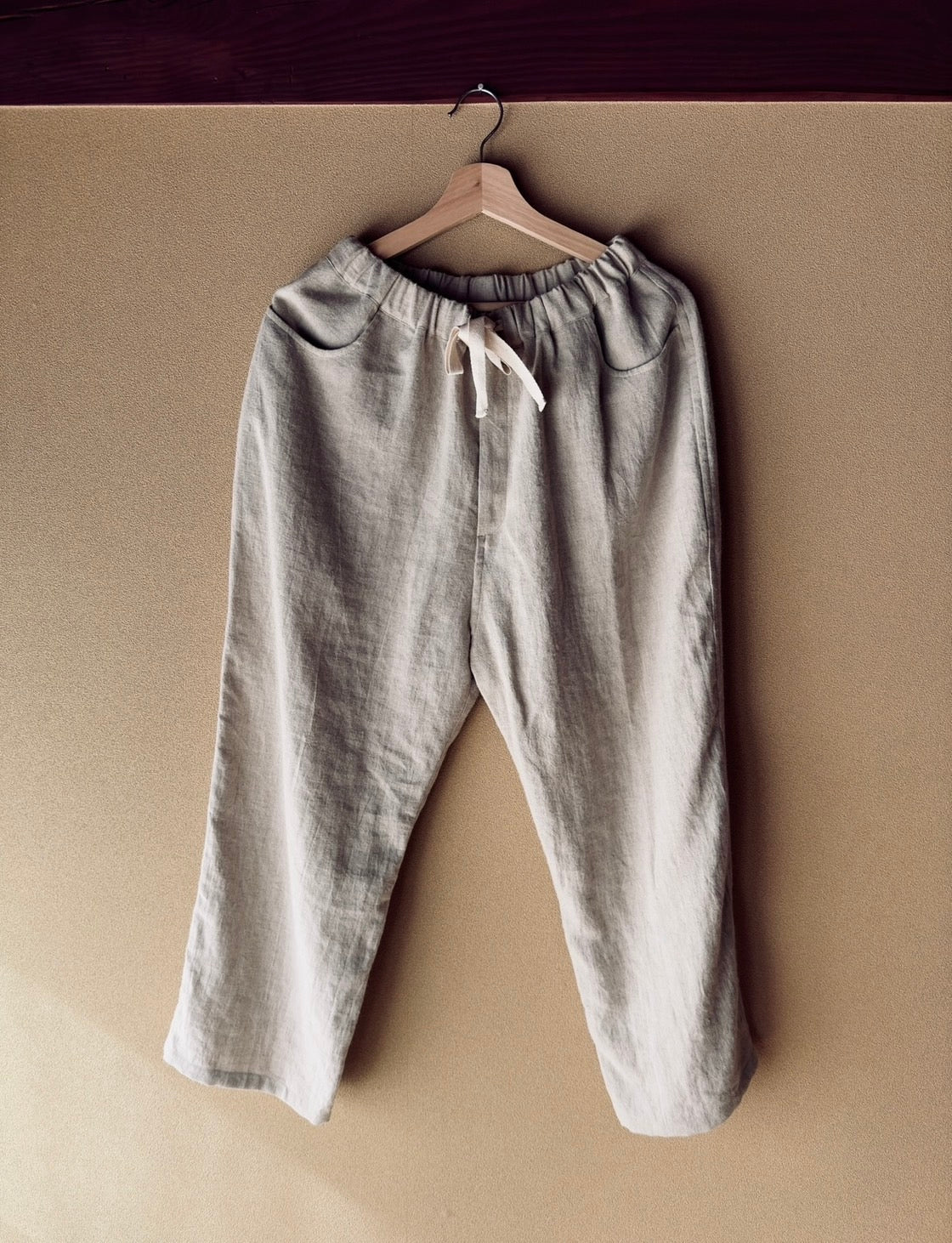 Ramie linen SOFT straight pants