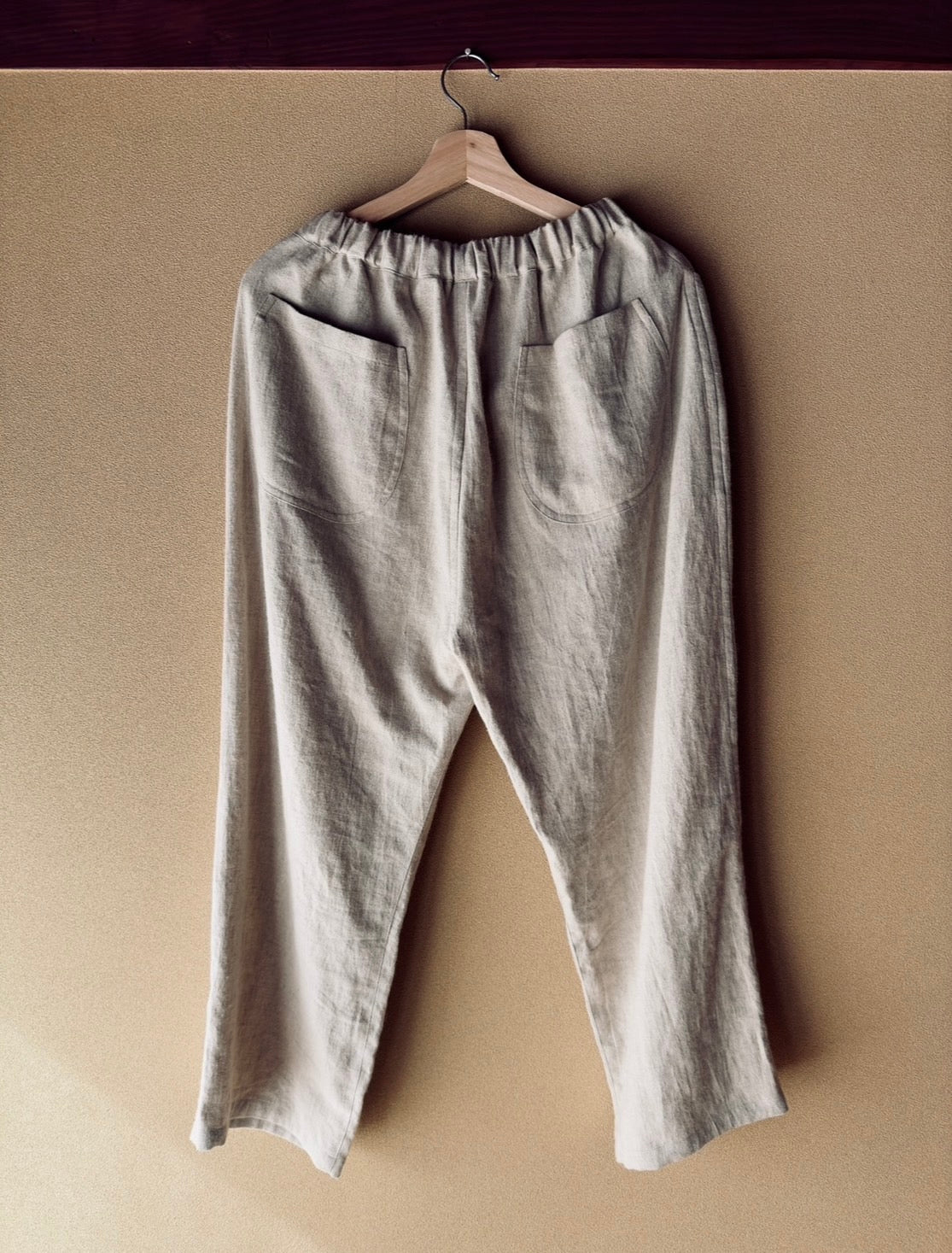 Ramie linen SOFT straight pants