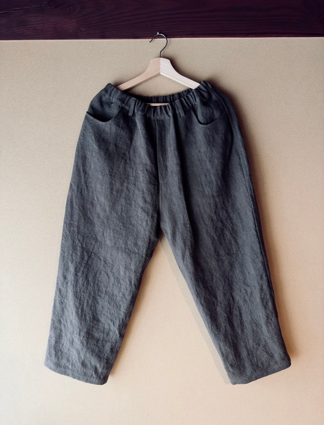 8 linen straight pants