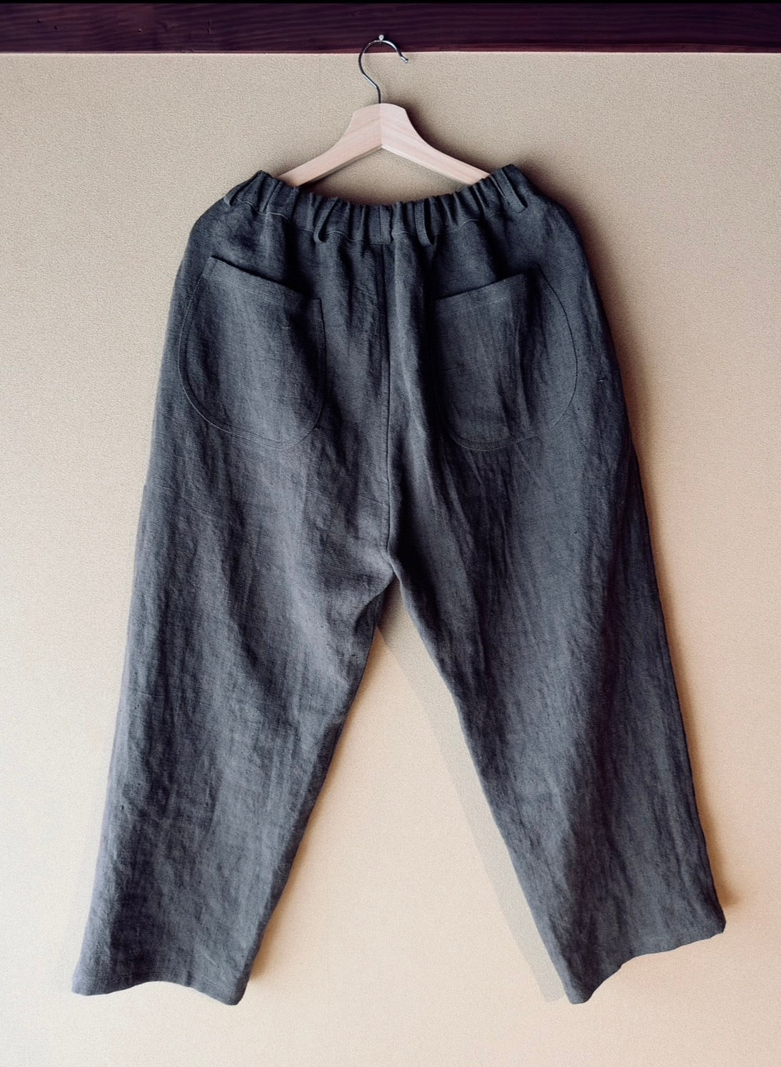 8 linen straight pants