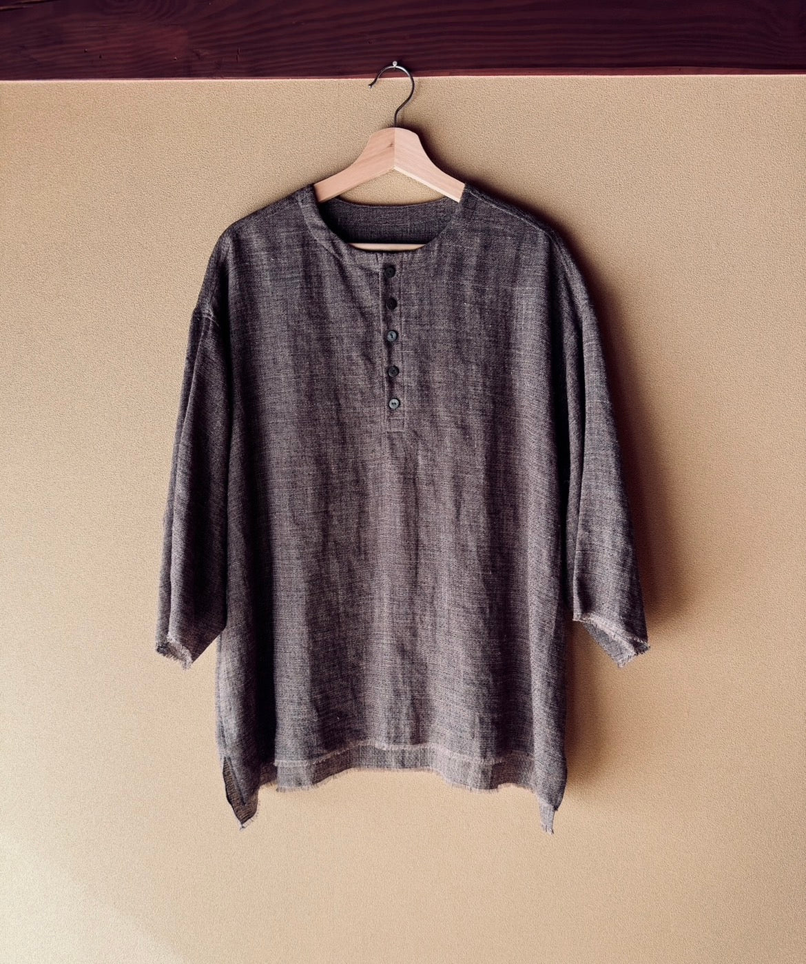 Linen Silk Chambray Pullover