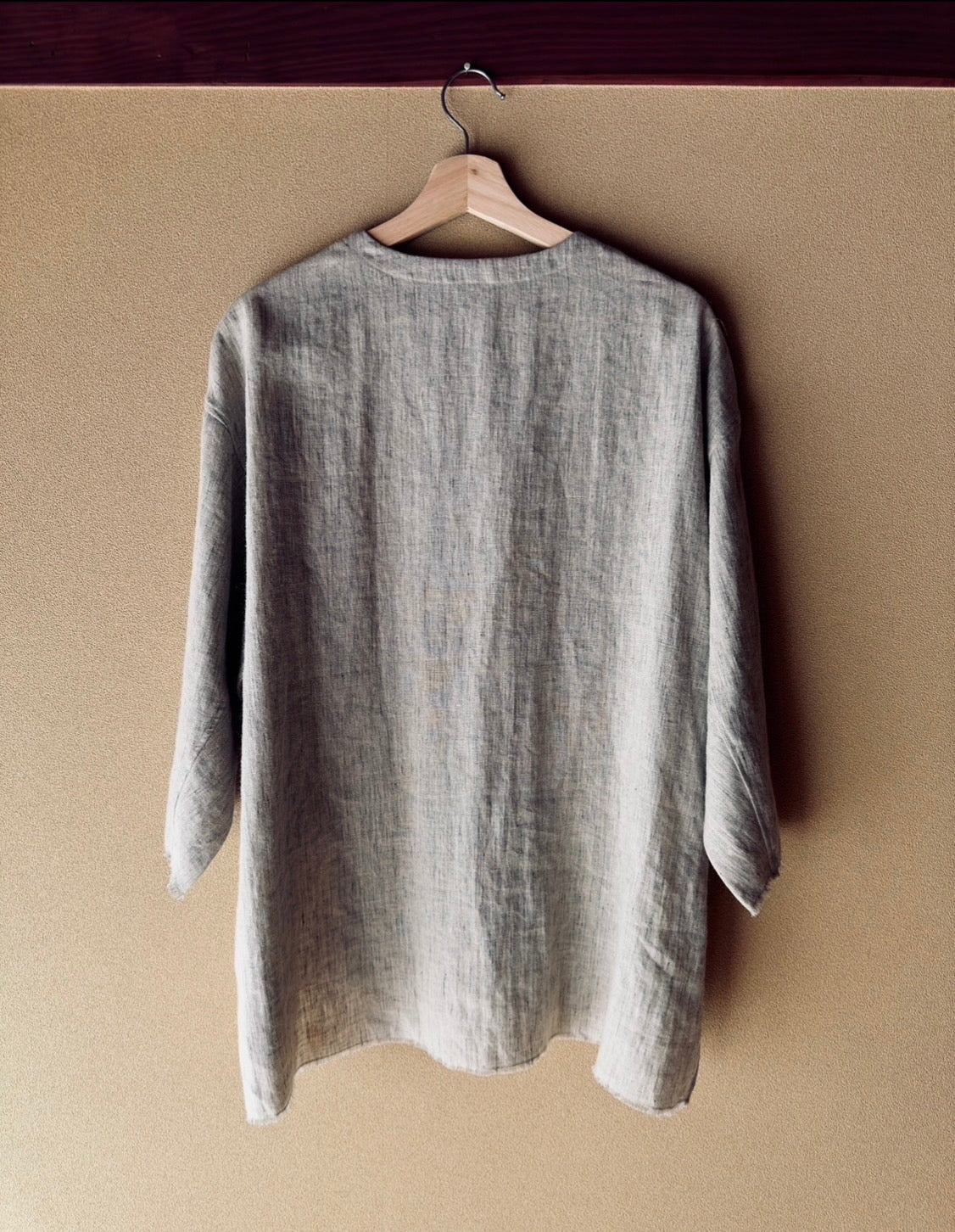 Ramie Linen TOP Chambray Pullover