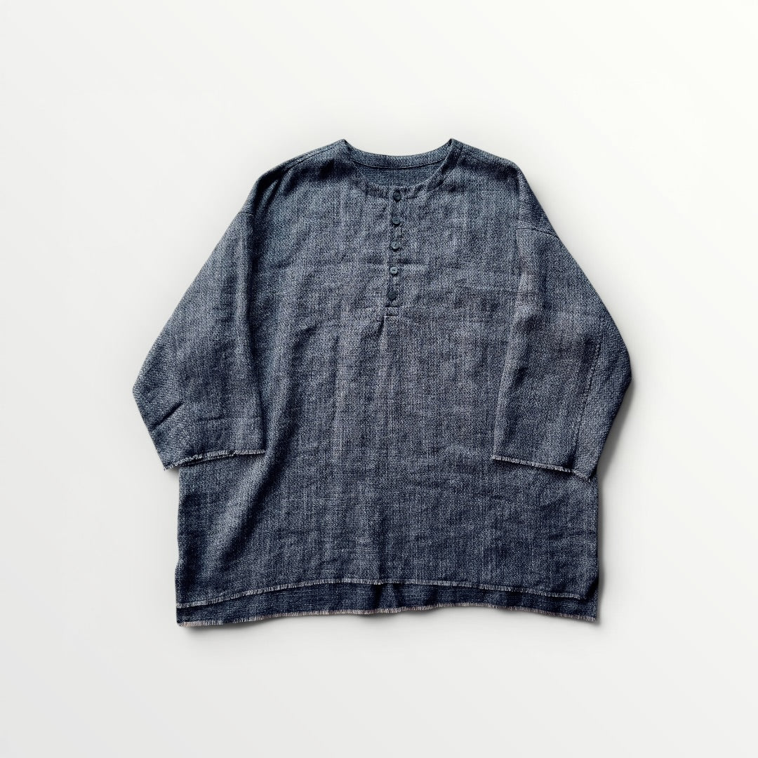 Linen Silk Chambray Pullover