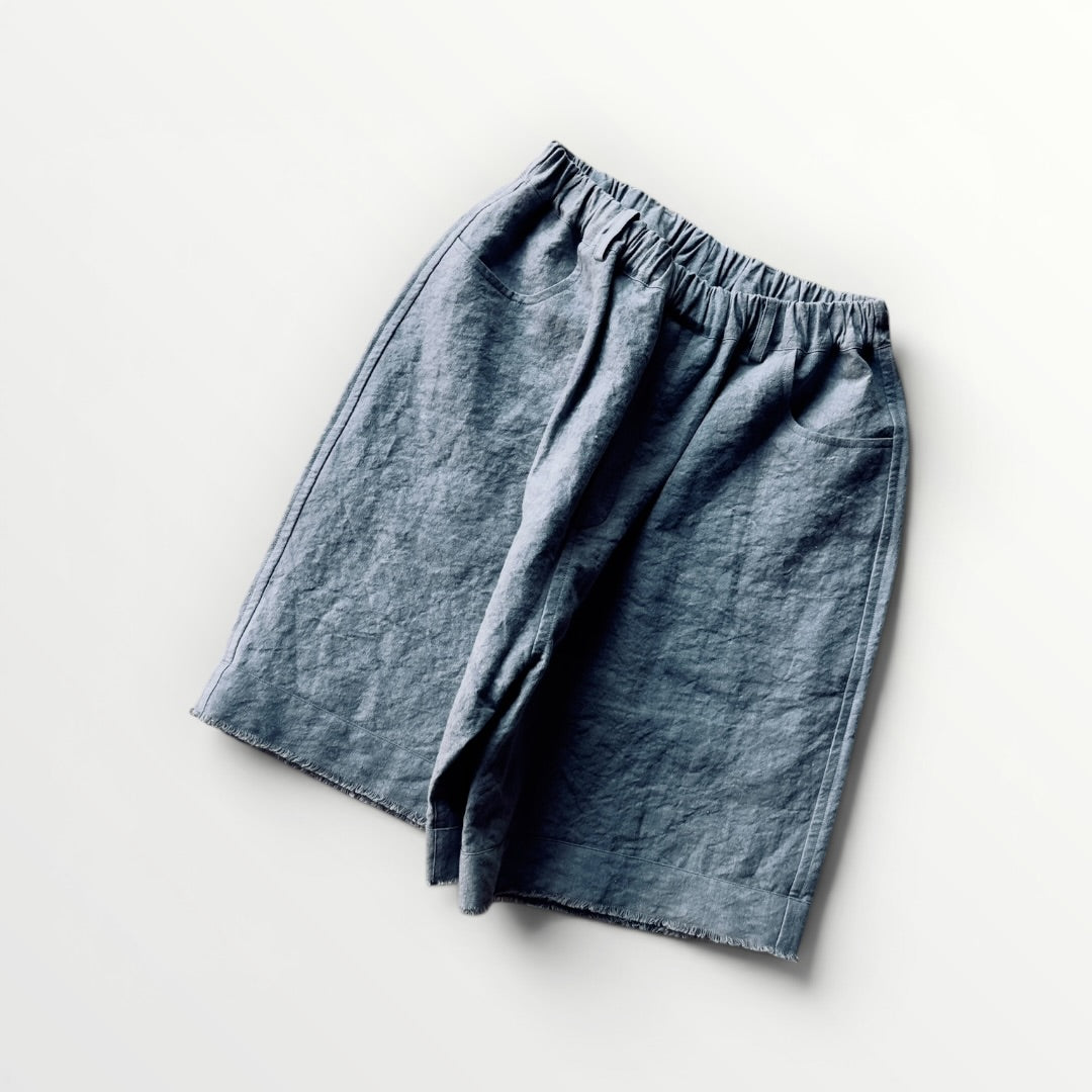 High-density Japanese paper linen shorts