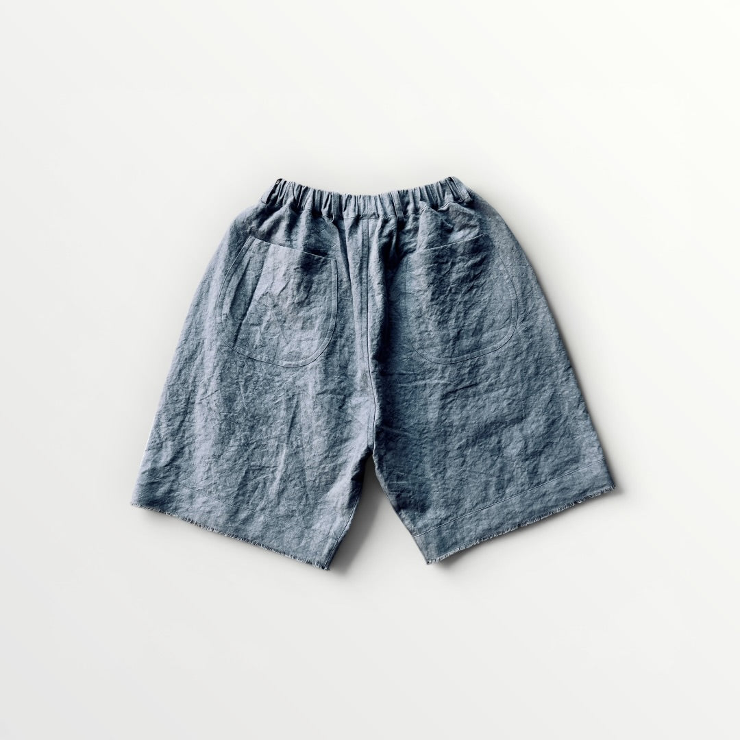 High-density Japanese paper linen shorts