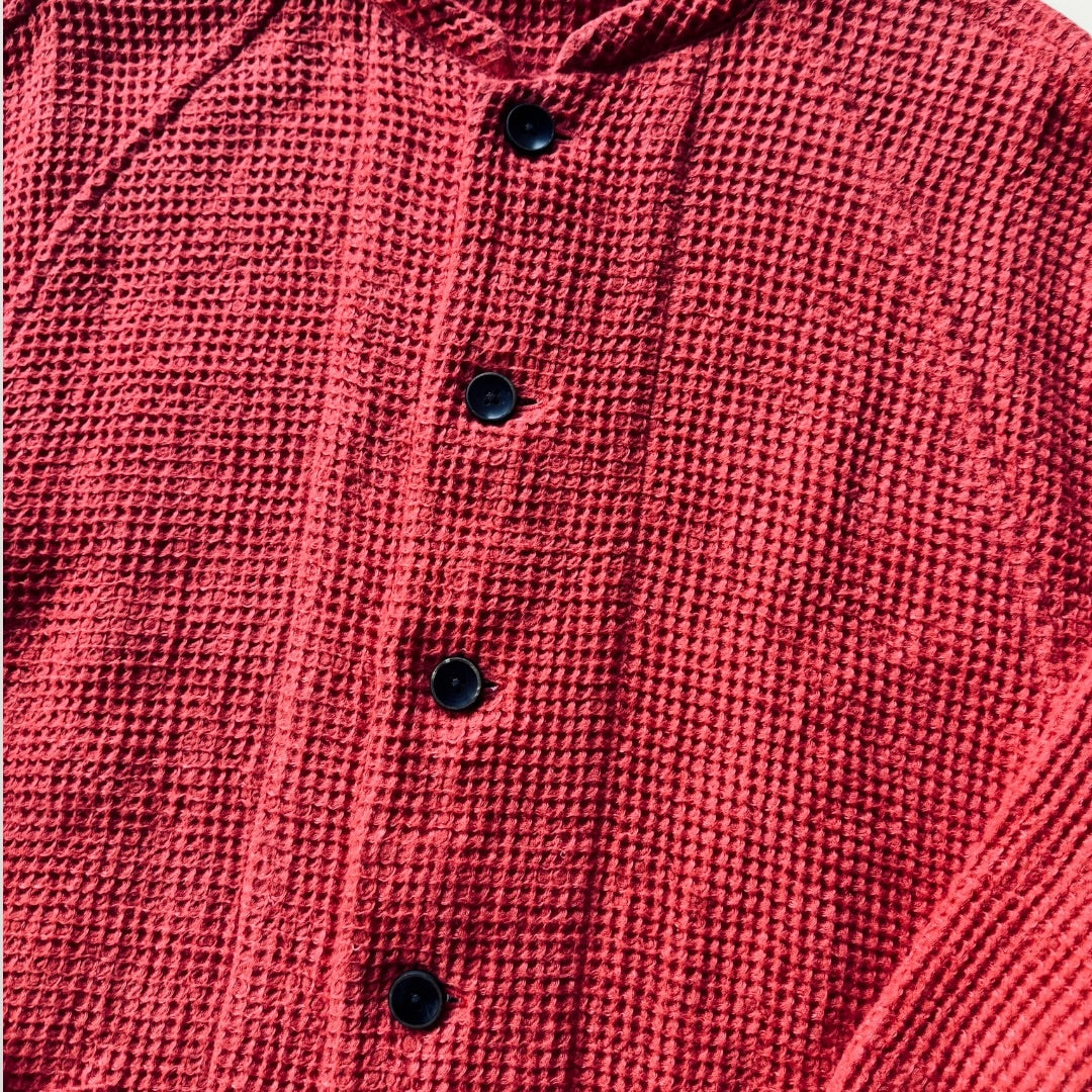Beehive Weave Linen Stand Jacket