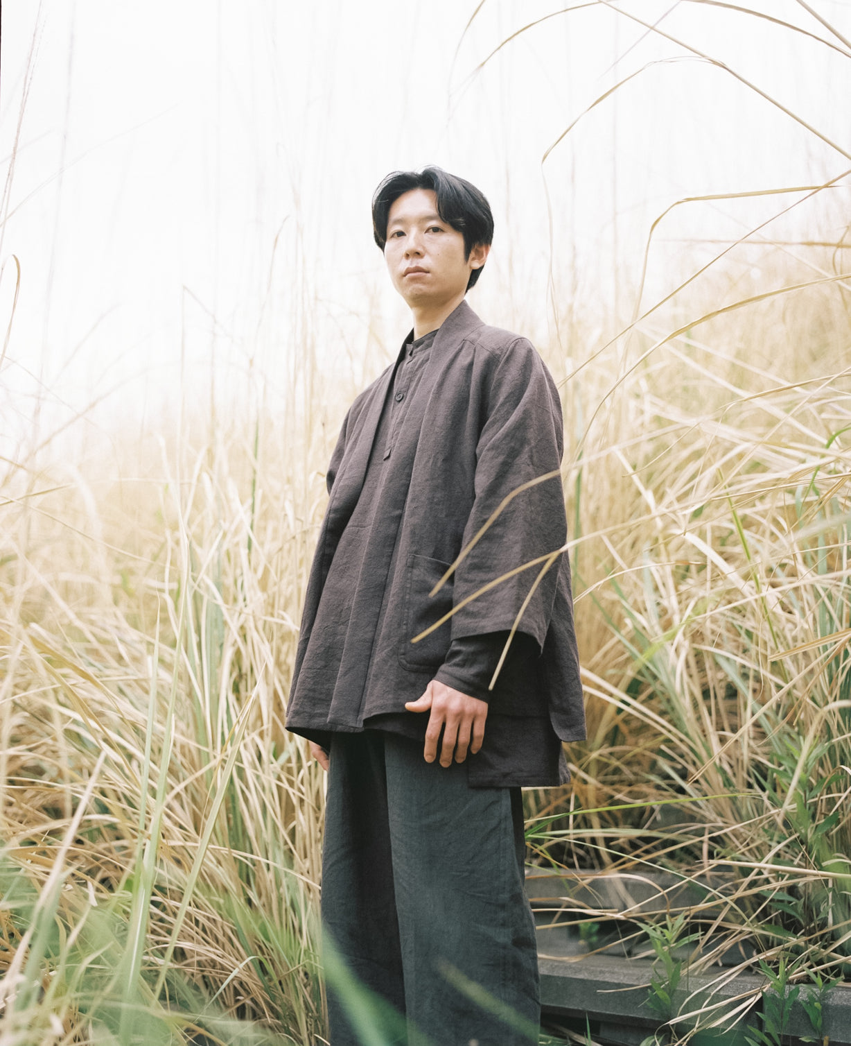 Ramie linen haori